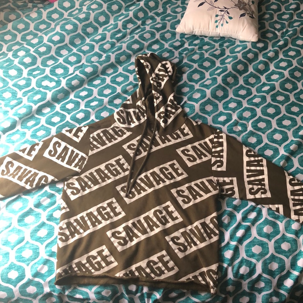 A savage navy hoodie